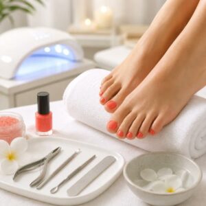 Pedicura + esmalte semipermanente